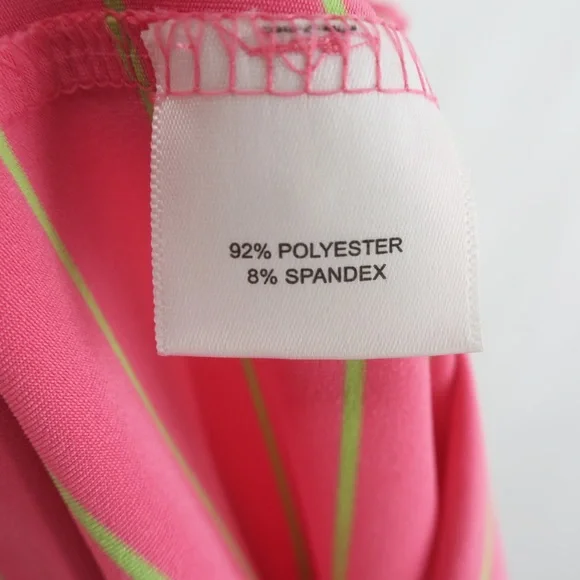 Peter Millar Summer Comfort Golf Polo Shirt Mens XL Pink Green - Picture 8 of 8